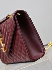Okify YSL Envelope Bag Red Burgundy 24x17.5x6cm - 5