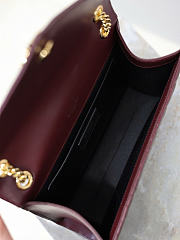 Okify YSL Envelope Bag Red Burgundy 24x17.5x6cm - 6