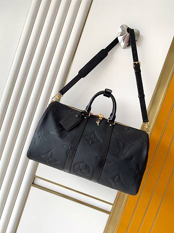 Okify Louis Vuitton Keepall 45 Bag Black M45532 45x27x20cm