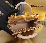 Okify Dolce & Gabbana Mini Marlene Day Handbag Nude Calfskin 19x13.5x7cm - 5
