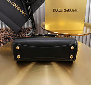 Okify Dolce & Gabbana Mini Marlene Day Handbag Black Calfskin 19x13.5x7cm - 6