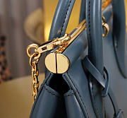 Okify Dolce & Gabbana Mini Marlene Day Handbag Dark Blue Calfskin 19x13.5x7cm - 6