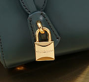 Okify Dolce & Gabbana Mini Marlene Day Handbag Dark Green Calfskin 19x13.5x7cm - 6