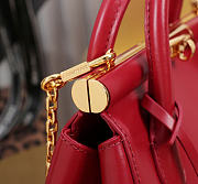 Okify Dolce & Gabbana Mini Marlene Day Handbag Red Calfskin 19x13.5x7cm - 3