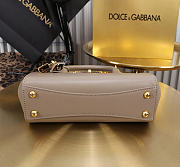 Okify Dolce & Gabbana Mini Marlene Day Handbag Gray Calfskin 19x13.5x7cm - 5