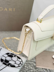 Okify Bvlgari Serpenti Forever Top Handle Bag White 26x12.5x6cm - 2