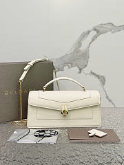 Okify Bvlgari Serpenti Forever Top Handle Bag White 26x12.5x6cm - 1