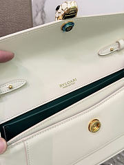 Okify Bvlgari Serpenti Forever Top Handle Bag White 26x12.5x6cm - 6