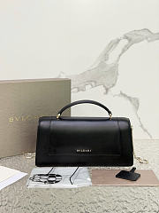 Okify Bvlgari Serpenti Forever Top Handle Bag Black 26x12.5x6cm - 6