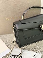 Okify Bvlgari Serpenti Forever Top Handle Bag Black 26x12.5x6cm - 4