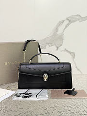 Okify Bvlgari Serpenti Forever Top Handle Bag Black 26x12.5x6cm - 1