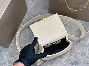 Okify Bvlgari Serpenti Cabochon Crossbody Mini Bag White 18x12x8cm - 3