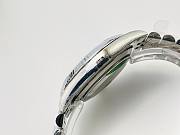 Okify Rolex Datejust Silver Watch Dark Green Dial 41mm - 6