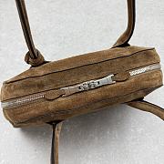 Okify MiuMiu Vivant Suede Bag Medium Brown 5BB196 40x24x13cm - 4