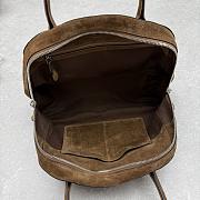 Okify MiuMiu Vivant Suede Bag Medium Brown 5BB196 40x24x13cm - 3
