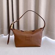 Okify MiuMiu Spirit Nappa Leather Bag Small Brown 5BC216 22x16x11.5cm - 1