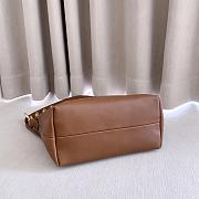 Okify MiuMiu Spirit Nappa Leather Bag Small Brown 5BC216 22x16x11.5cm - 2