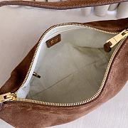 Okify MiuMiu Spirit Suede Bag Small Brown 5BC216 22x16x11.5cm - 3