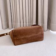 Okify MiuMiu Spirit Suede Bag Small Brown 5BC216 22x16x11.5cm - 6