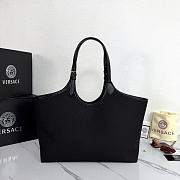 Okify Versace La Medusa Canvas Tote Bag Black 50x45x14cm - 2