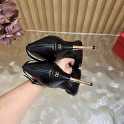Okify Valentino High Heels D'Orsay Sinead Pumps In Goatskin And Suede 10cm (has big size) - 3
