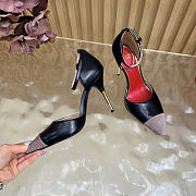 Okify Valentino High Heels D'Orsay Sinead Pumps In Goatskin And Suede 10cm (has big size) - 4