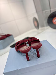 Okify Prada Red Suede Slingback 7.5cm - 4