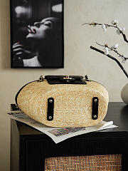Okify CC Braided Straw Small Shopping Bag AS5951 41x18x13cm - 3
