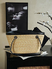 Okify CC Braided Straw Small Shopping Bag AS5951 41x18x13cm - 2
