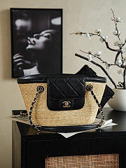 Okify CC Braided Straw Small Shopping Bag AS5951 41x18x13cm - 1