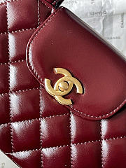 Okify CC Nano Kelly Bag Red Burgundy AS4416 19x13x7cm - 2