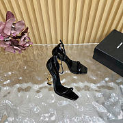 Okify YSL Opyum Black Patent High Heels 10.5cm - 5