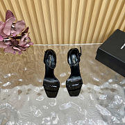 Okify YSL Opyum Black Patent High Heels 10.5cm - 6