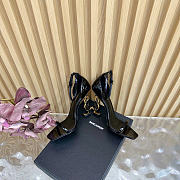 Okify YSL Opyum Black Patent High Heels 10.5cm - 3