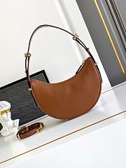 Okify Prada Arque Small Leather Shoulder Bag Brown 1BC194 22.5x18.5x6cm - 2