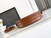 Okify Prada Arque Small Leather Shoulder Bag Brown 1BC194 22.5x18.5x6cm - 3