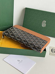 Okify Goyard Black And Brown Long Wallet 20x11x2.3cm - 4