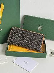 Okify Goyard Black And Brown Long Wallet 20x11x2.3cm - 5