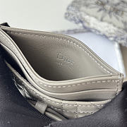 Okify Dior Gray Bow Card Holder 11.5x9x2cm - 2