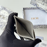 Okify Dior Gray Bow Card Holder 11.5x9x2cm - 4