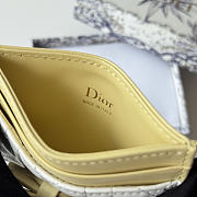 Okify Dior White And Yellow Bow Card Holder 11.5x9x2cm - 5