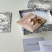 Okify Dior Pink Bow Card Holder 11.5x9x2cm - 3