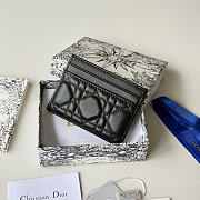 Okify Dior Black Bow Card Holder 11.5x9x2cm - 2