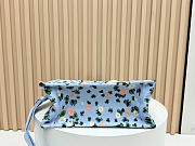 Okify Dior Small Dior Book Tote With Strap Bag Water Lily 26.5x22x14cm - 3