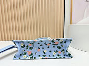 Okify Dior Medium Dior Book Tote With Strap Bag Water Lily 36x27x16cm - 6