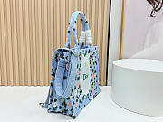 Okify Dior Medium Dior Book Tote With Strap Bag Water Lily 36x27x16cm - 4