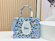 Okify Dior Medium Dior Book Tote With Strap Bag Water Lily 36x27x16cm - 1