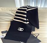 Okify CC Cashmere Scarf Black And White 175x30cm - 6