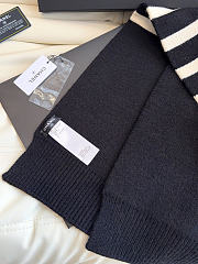 Okify CC Cashmere Scarf Black And White 175x30cm - 2