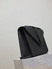 Okify YSL Envelope Large Bag Black Black Hardware 31x22x7.5cm - 6